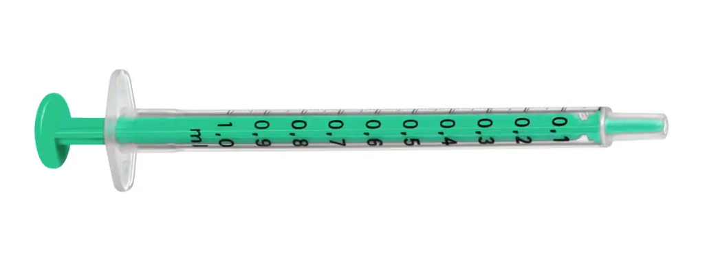 BD Emerald Syringe 1ml Luer Slip 6% -