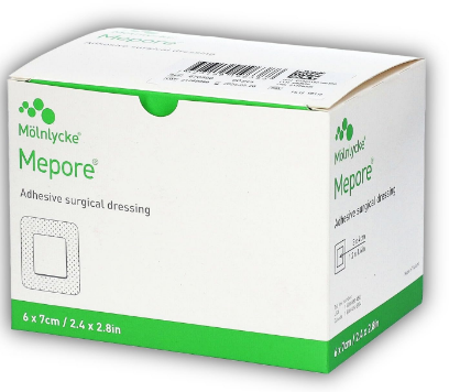 Mepore- Adhesive Surgical Dressing 6 x 7 -