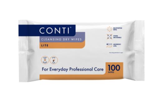 Conti Lite Patient Cleansing Dry Wipes (1x100) -