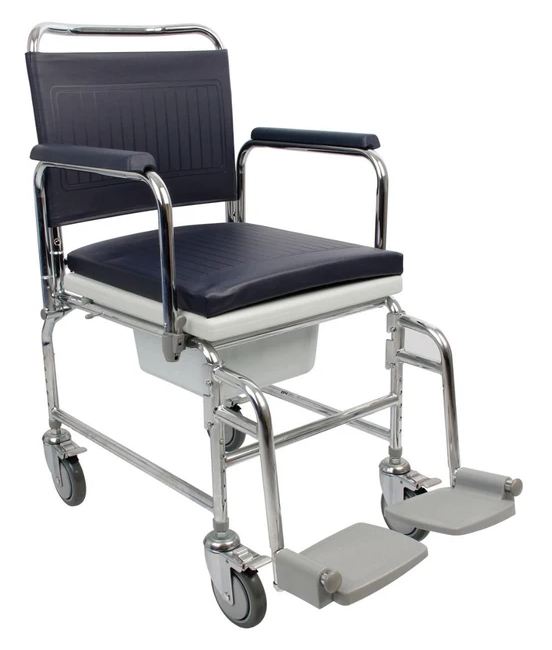 Homecraft Adjustable Height Commode on Wheels ( seat 46cm) -