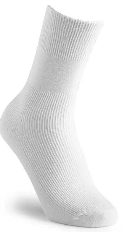 Cosyfeet Cotton-Rich Softhold Socks - WHITE-M