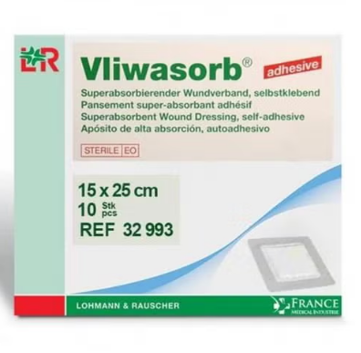 Vliwasorb Adhesive Dressing 15 x25 -