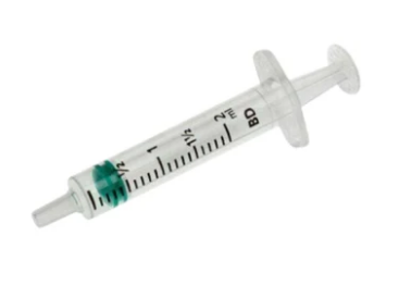 BD Emerald Syringe 2ml Luer Slip 6% -