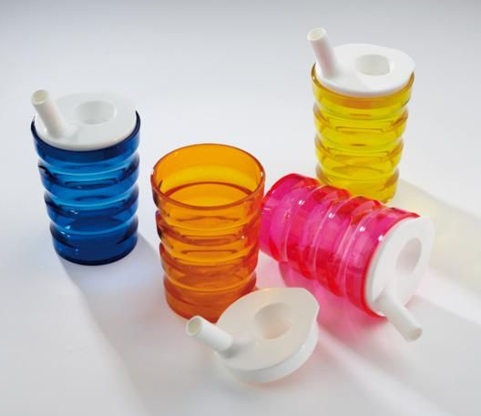 UK-cup Non Spill Large Aperture (Beaker) - YELLOW