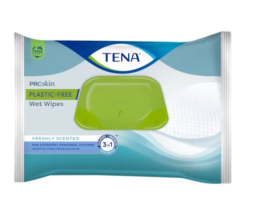 Tena Plastic-Free Wet Wipes (1x48) -