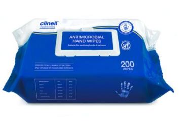 Clinell Antibacterial Hand Wipes -