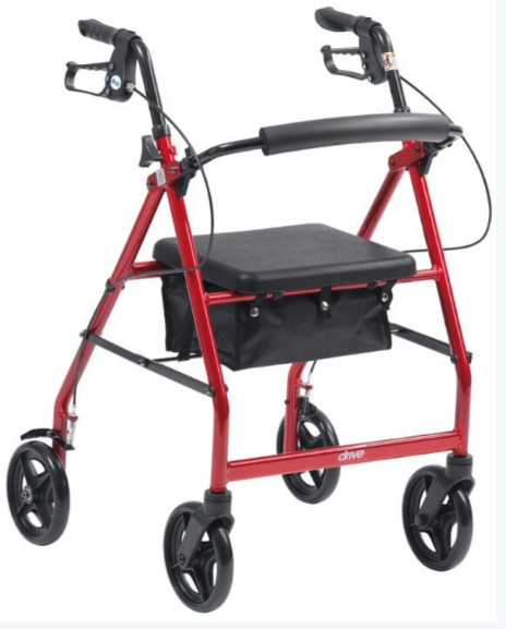 Red Days Lightweight Rolator - Medium - MEDIUM-RED