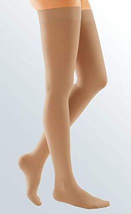 Duomed Compression Stockings CCL1 - Thigh (Closed Toe) - SAND-L