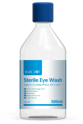 Blue Dot Sterile Eye Wash 500ml -