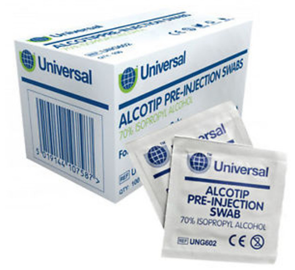 Alcotip Pre- injection Swabs - – Guardian Medical Supplies