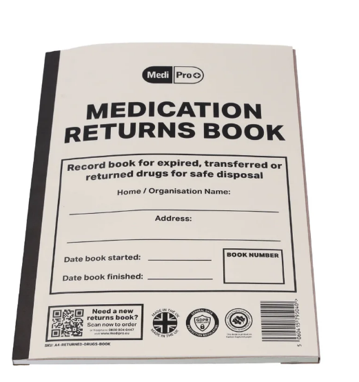 Medications Returns Book -