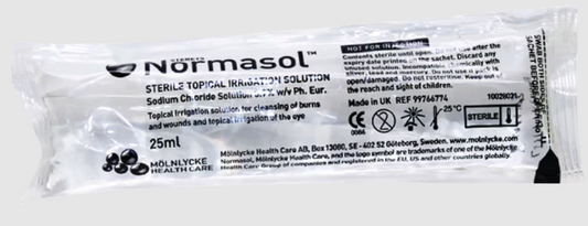 Normasol Sterile Topical Irrigation Solution - Sachets 25ml (1x25) -