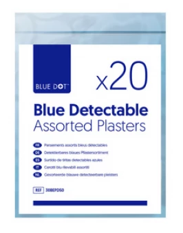 Blue Dot Washproof Plasters (bag 20) -